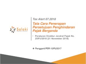 TaxAlert07.2018 - Tata Cara Penerapan Persetujuan Penghindaran Pajak ...